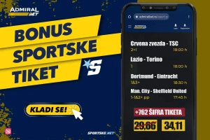 AdmiralBet bonus tiket - Zvezda overava titulu u goleadi!